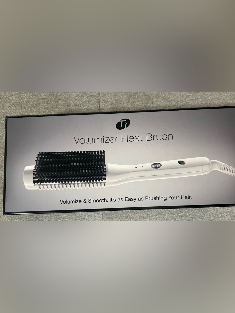 T3 Volumizer Heat Brush in White and Black-Open Box
